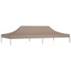 Krov za šator za zabave 6 x 3 m smeđe-sivi 270 g/m²