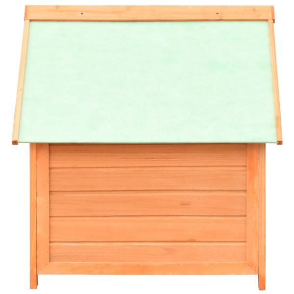 Kućica za pse od masivne borovine i jelovine 72 x 85 x 82 cm - Slika 4