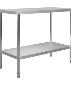 Kuhinjski radni stol 120 x 60 x 85 cm od nehrđajućeg čelika