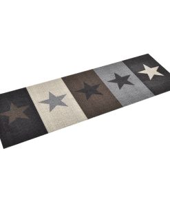 Kuhinjski tepih s uzorkom zvijezda perivi 45 x 150 cm