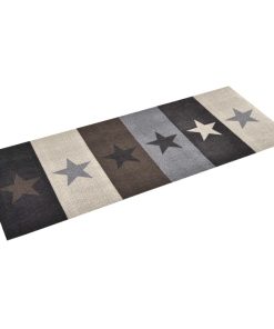 Kuhinjski tepih s uzorkom zvijezda perivi 60 x 180 cm