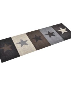 Kuhinjski tepih s uzorkom zvijezda perivi 60 x 300 cm