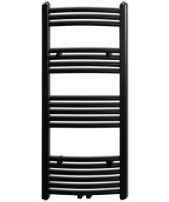Kupaonski radijator centralnog grijanja za ručnike crni 500 x 1160 mm