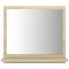 Kupaonsko ogledalo boja hrasta sonome 40x10
