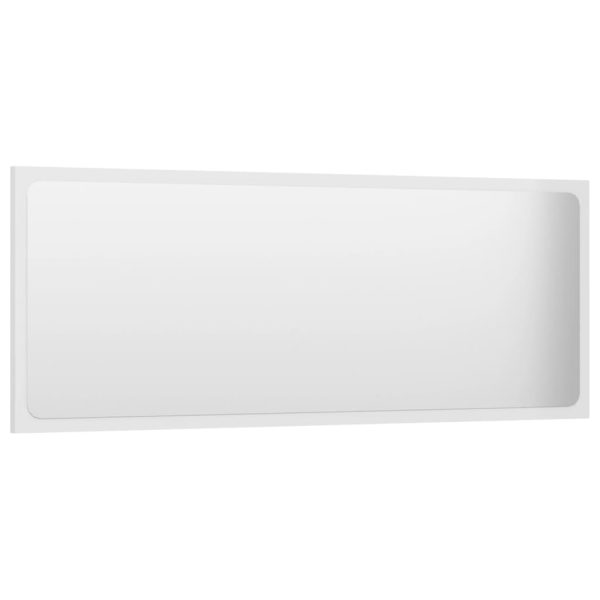 Kupaonsko ogledalo visoki sjaj bijelo 100x1