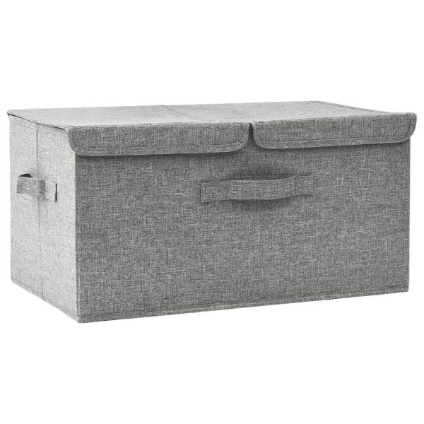Kutija za pohranu od tkanine 50 x 30 x 25 cm siva
