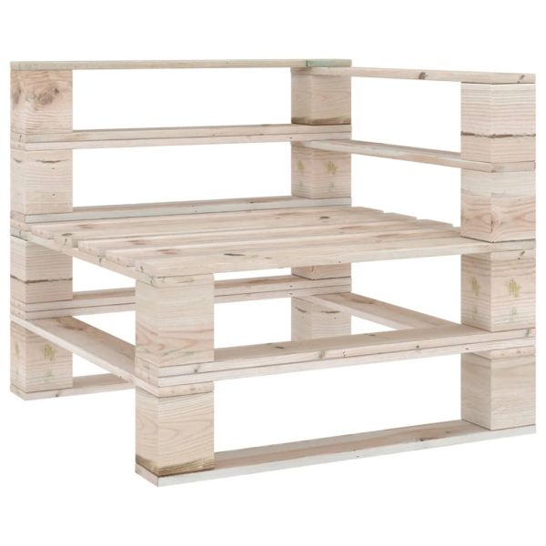 Kutna vrtna sofa od paleta od impregnirane borovine