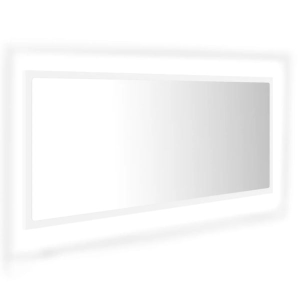 LED kupaonsko ogledalo bijelo 100x8