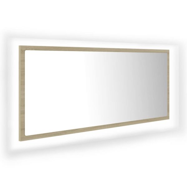 LED kupaonsko ogledalo boja hrasta sonome 100x8