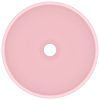 Luksuzni okrugli umivaonik mat ružičasti 32