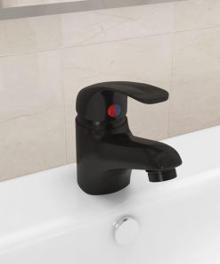Miješalica za umivaonik crna 13 x 10 cm