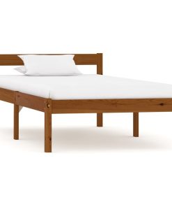 Okvir za krevet od masivne borovine boja meda 100 x 200 cm