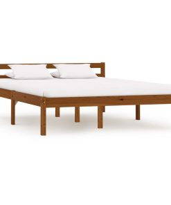 Okvir za krevet od masivne borovine boja meda 140 x 200 cm