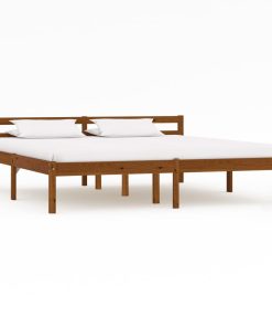 Okvir za krevet od masivne borovine boja meda 180 x 200 cm
