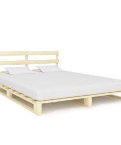 Okvir za krevet od paleta od masivne borovine 200 x 200 cm