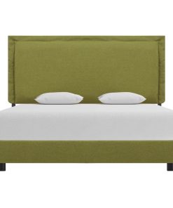 Okvir za krevet od tkanine zeleni 140 x 200 cm