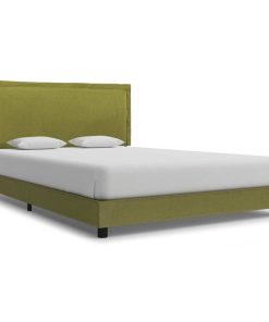 Okvir za krevet od tkanine zeleni 140 x 200 cm