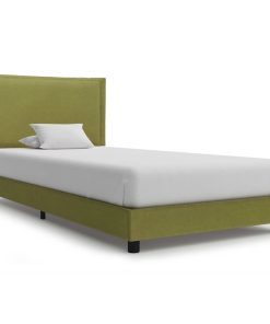 Okvir za krevet od tkanine zeleni 90 x 200 cm