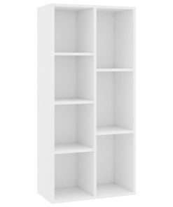Ormarić za knjige bijeli 50 x 25 x 106 cm od konstruiranog drva