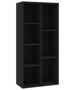 Ormarić za knjige crni 50 x 25 x 106 cm od konstruiranog drva