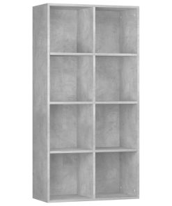 Ormarić za knjige / komoda boja betona 66x30x130 cm od iverice