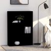 Ormarić za knjige s 3 razine crni 80 x 30 x 114 cm od iverice