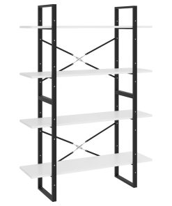 Ormarić za knjige s 4 razine bijeli 100 x 30 x 140 cm iverica