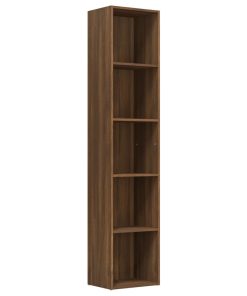 Ormarić za knjige smeđi hrast 40x30x189 cm konstruirano drvo