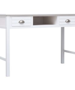Pisaći stol bijeli 110 x 45 x 76 cm drveni