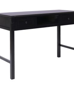 Pisaći stol crni 110 x 45 x 76 cm drveni