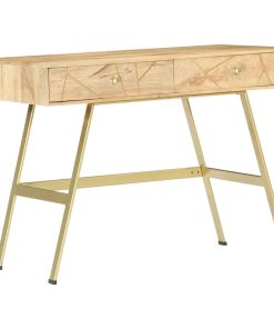 Pisaći stol s ladicama 100 x 55 x 75 cm od masivnog drva manga