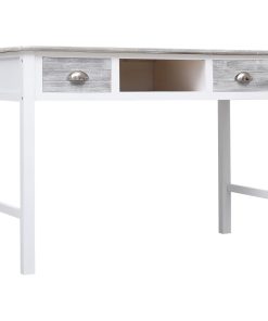Pisaći stol sivi 110 x 45 x 76 cm drveni
