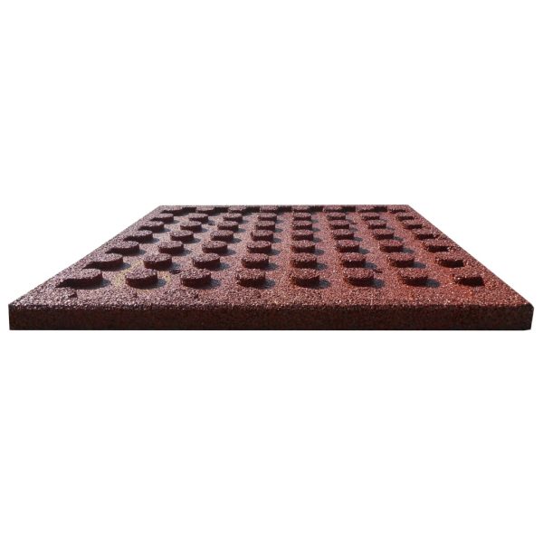 Ploče za zaštitu od pada 6 kom gumene 50 x 50 x 3 cm crvene - Slika 4