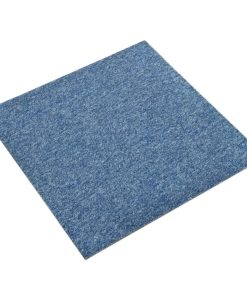 Podne pločice s tepihom 20 kom 5 m² 50 x 50 cm plave