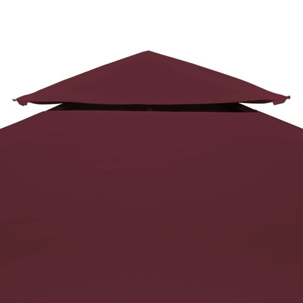 Pokrov za sjenicu s 2 razine 310 g/m² 4 x 3 m bordo - Slika 3