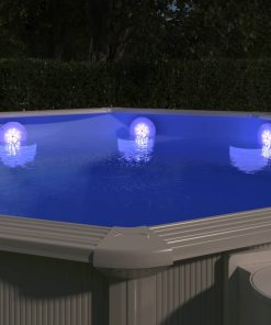 Potopna plutajuća LED svjetiljka za bazen s daljinskim bijela
