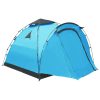 Prigodni šator za kampiranje za 3 osobe plavi