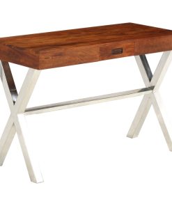 Radni stol 110x50x76 cm od drva bagrema s premazom boje meda