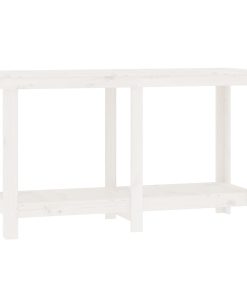 Radni stol Bijela 140x50x80 cm od masivne borovine
