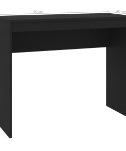 Radni stol crni 90 x 40 x 72 cm od iverice