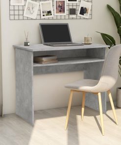 Radni stol siva boja betona 90 x 50 x 74 cm od iverice