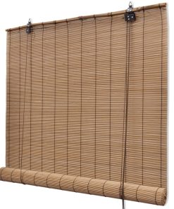 Rolo zavjesa od bambusa smeđa boja 80 x 160 cm