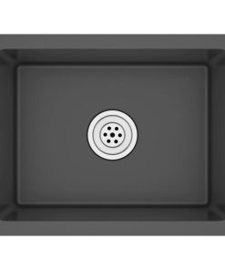 Ručno rađeni kuhinjski sudoper crni od nehrđajućeg čelika