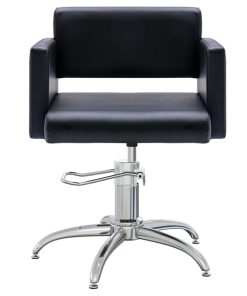 Salonska stolica od umjetne kože crna