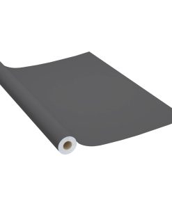 Samoljepljiva folija za namještaj siva 500 x 90 cm PVC