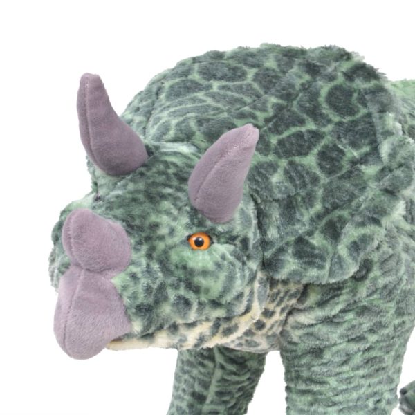 Stojeća plišana igračka dinosaur triceratops zeleni XXL - Image 3