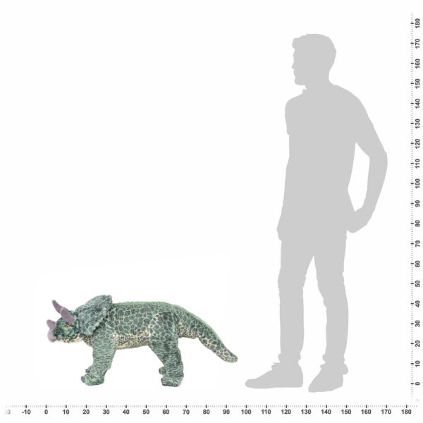 Stojeća plišana igračka dinosaur triceratops zeleni XXL - Image 4