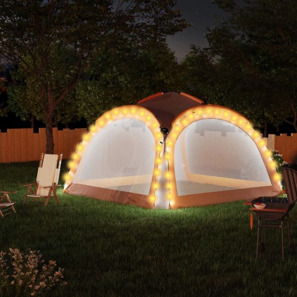 Šator za zabave LED 4 bočna zida 3