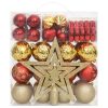 Set božićnih kuglica od 70 komada zlatne i crvene