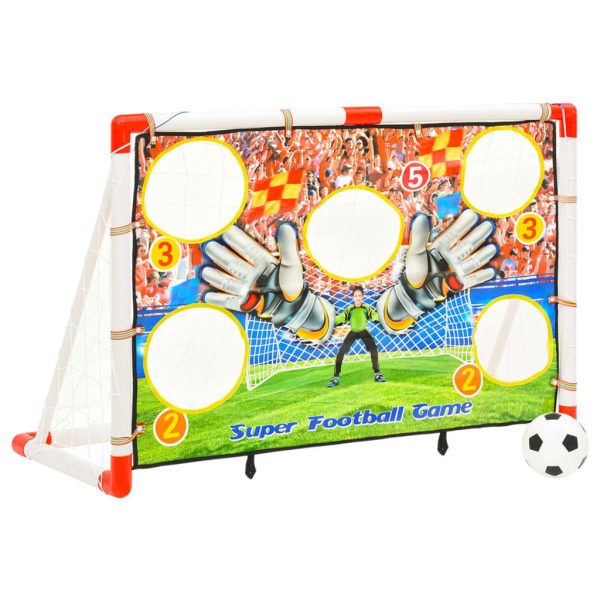 Set dječjeg nogometnog gola sa zidom za gol 120 x 51 x 77